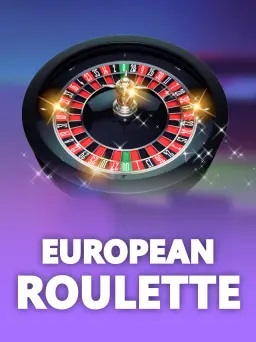 Visual of a European Blackjack table with two dealt hands and options for doubling down and splitting.